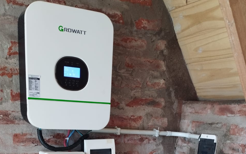Inversor Growatt instalado