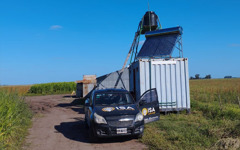 ISA Solar Energy termotanque en campo